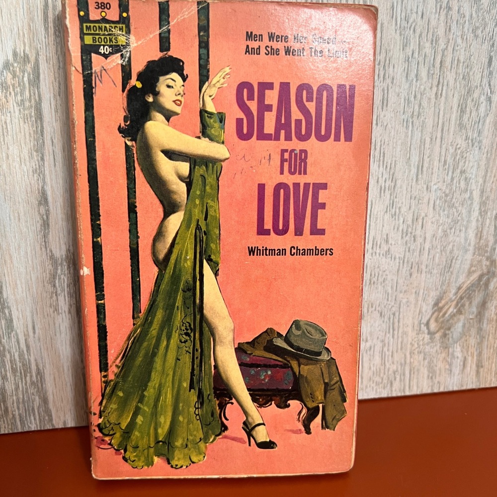 Season for Love Whitman Chambers Monarch Books 380 Bob Maguire Cover Art 1963
